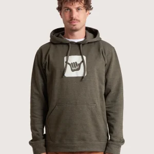 Moletom Canguru Verde Hang Loose Logo