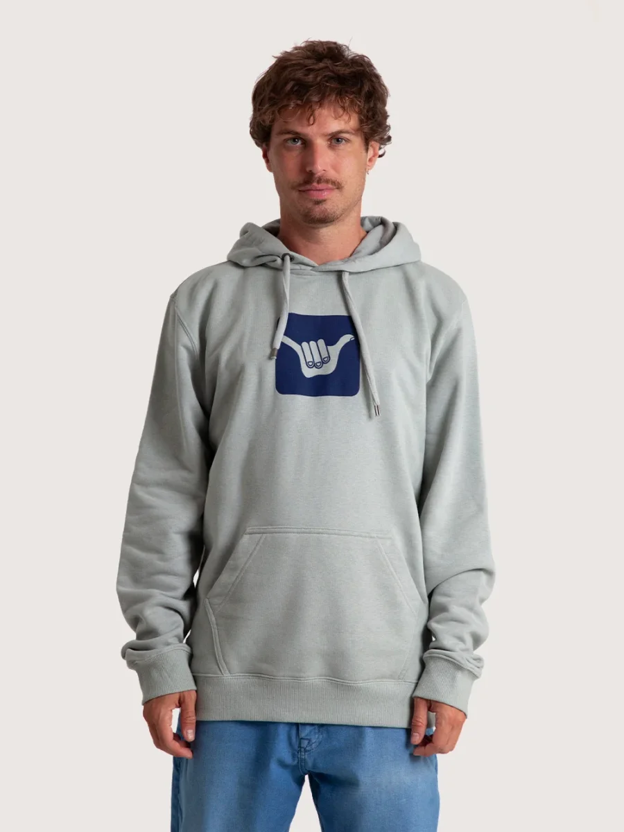 Moletom Canguru Azul Claro Hang Loose Logo - Image 2