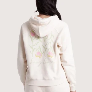 Moletom Canguru Off White Hang Loose Flowers