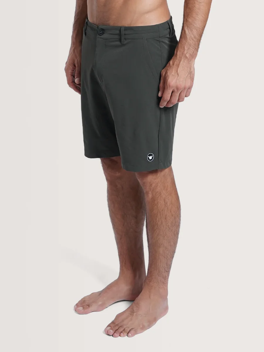 Bermuda Híbrida Preta Hang Loose Wash