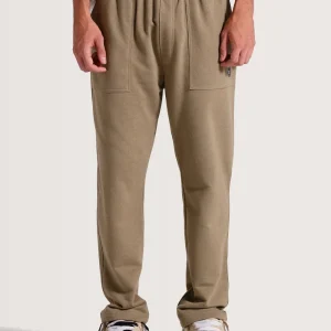 Calça Moletom Caqui Hang Loose Zip