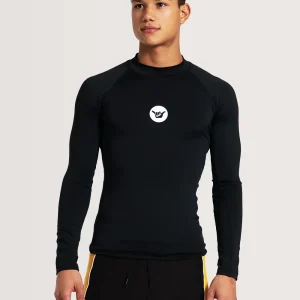 Camiseta Surf Manga Longa Preta Hang Loose Basic