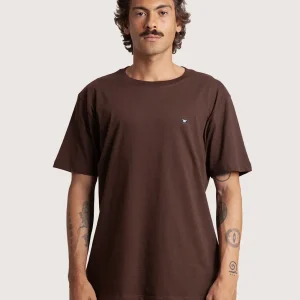 Camiseta Manga Curta Marrom Hang Loose Mini
