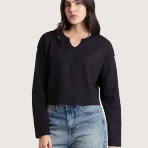 Camiseta Manga Longa Preta Hang Loose Waffle