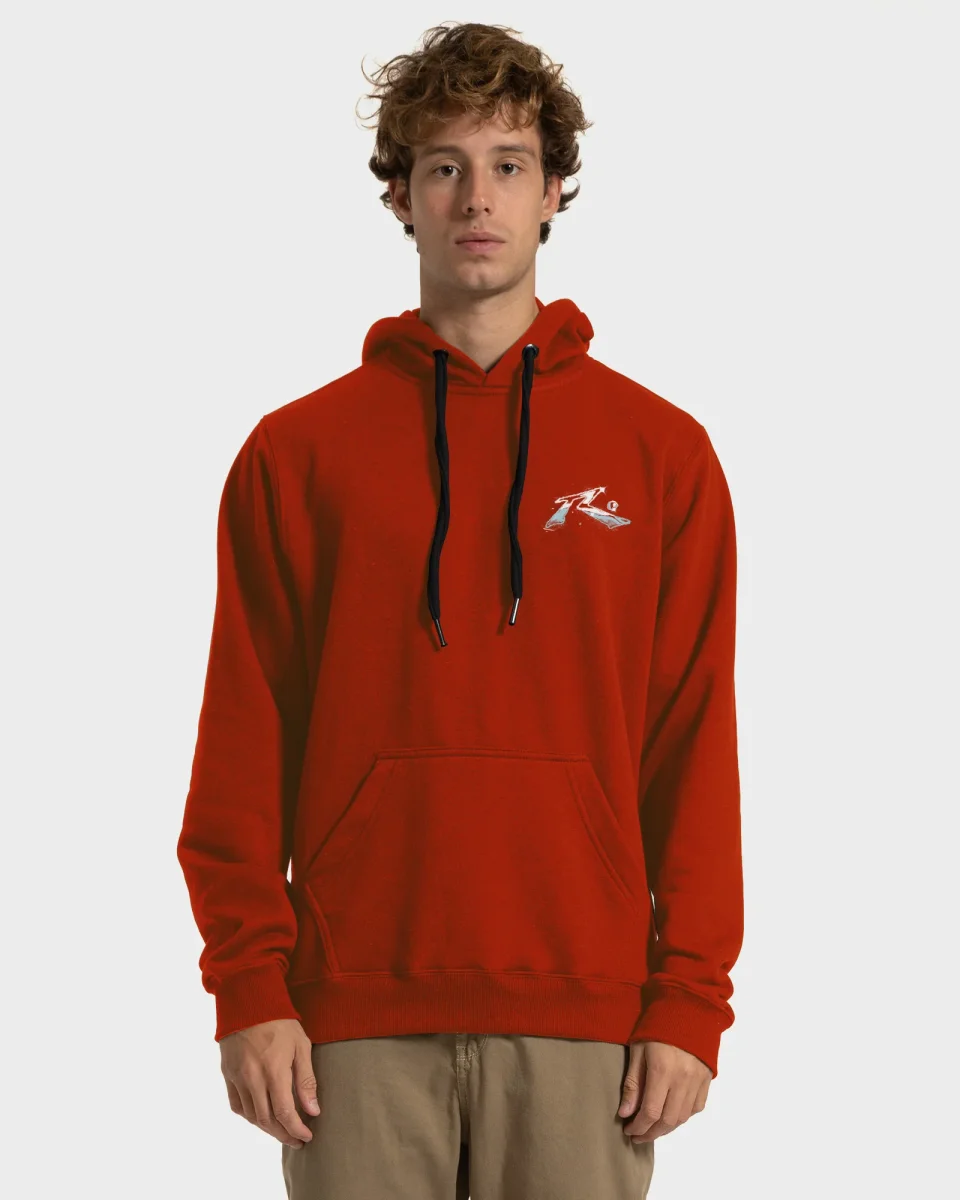Moletom Canguru Rusty Shared Vermelho