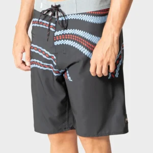 Boardshort Rusty Garter Cut 20" Preto