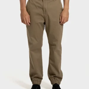 Calça Sarja Rusty com Elástico na Barra Kaki