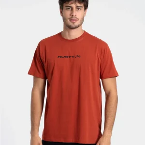 Camiseta Manga Curta Vermelha Rusty Stick