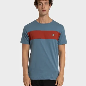Camiseta Manga Curta Rusty Strip Azul