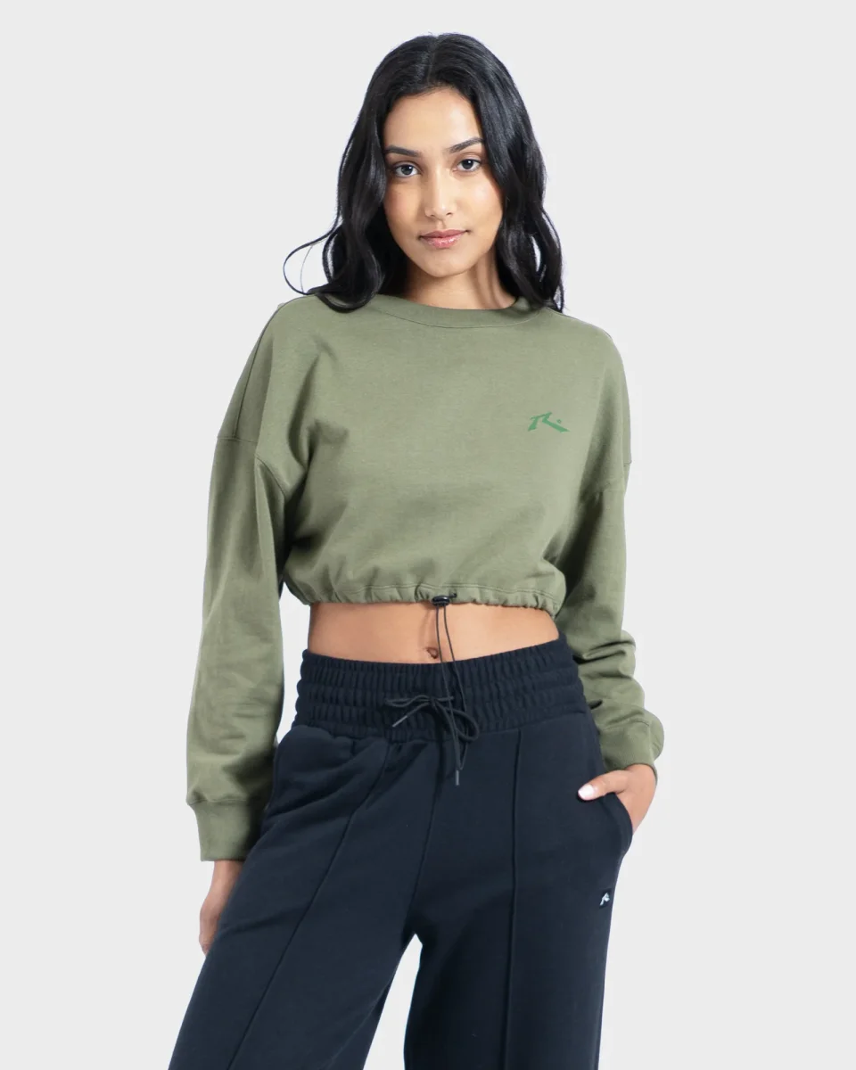 Camiseta Manga Longa Rusty Tone on Tone Verde Oliva