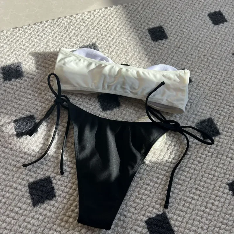 Momount Biquíni Bandeau de Senhora – Detalhe Rosa 3D Push-Up Corte Brasileiro - Image 4