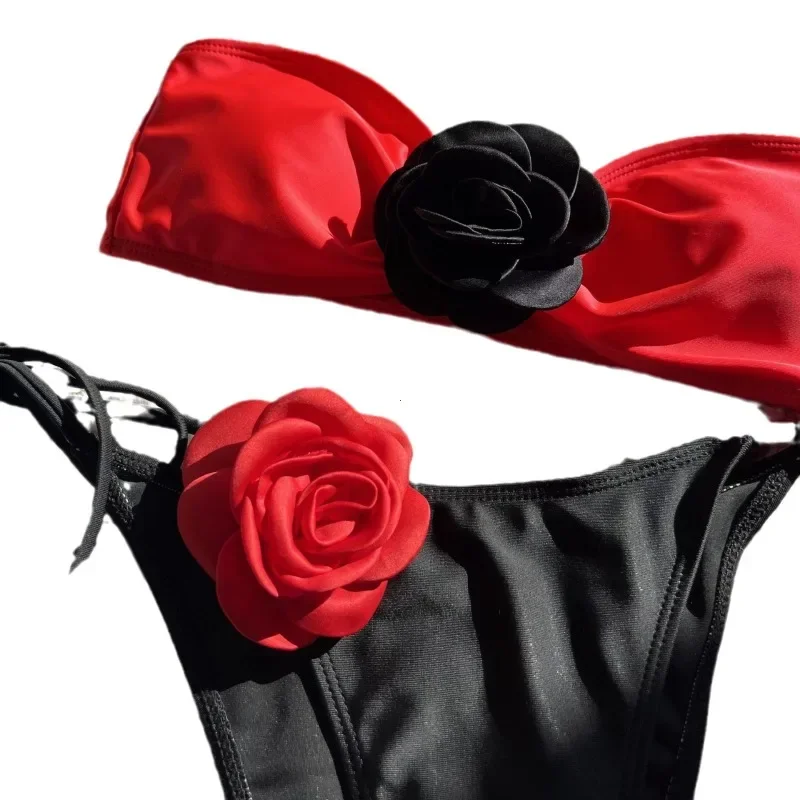 Momount Biquíni Bandeau de Senhora – Detalhe Rosa 3D Push-Up Corte Brasileiro - Image 6