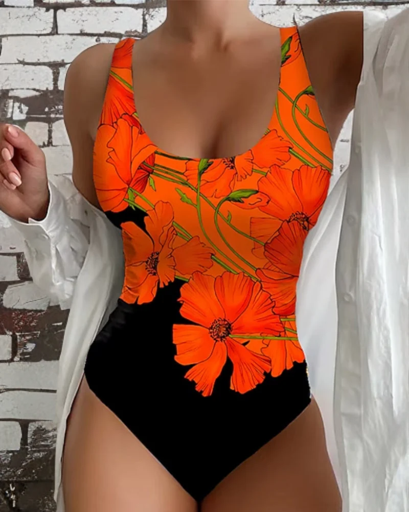 Momount Fato de Banho de Senhora – Estampado Floral Praia Verão