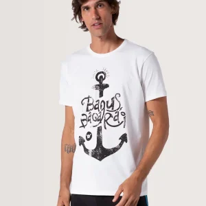 Camiseta Estampada Off White Masculina Hang Loose Bagus Bagarai