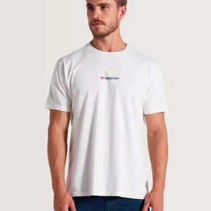 Camiseta Off White Manga Curta Hang Loose Classic