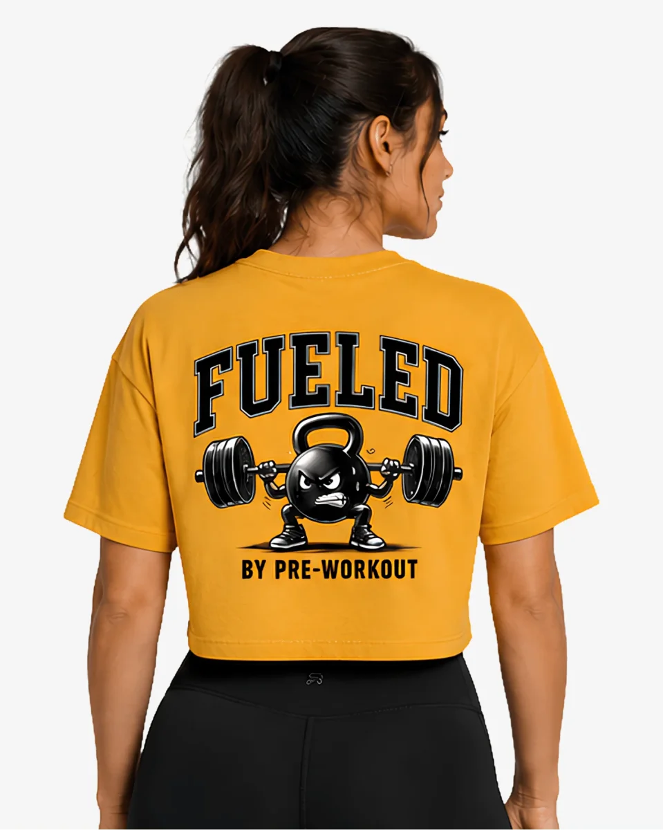 Crop T-Shirt Fueled by Pre-Workout - Image 4