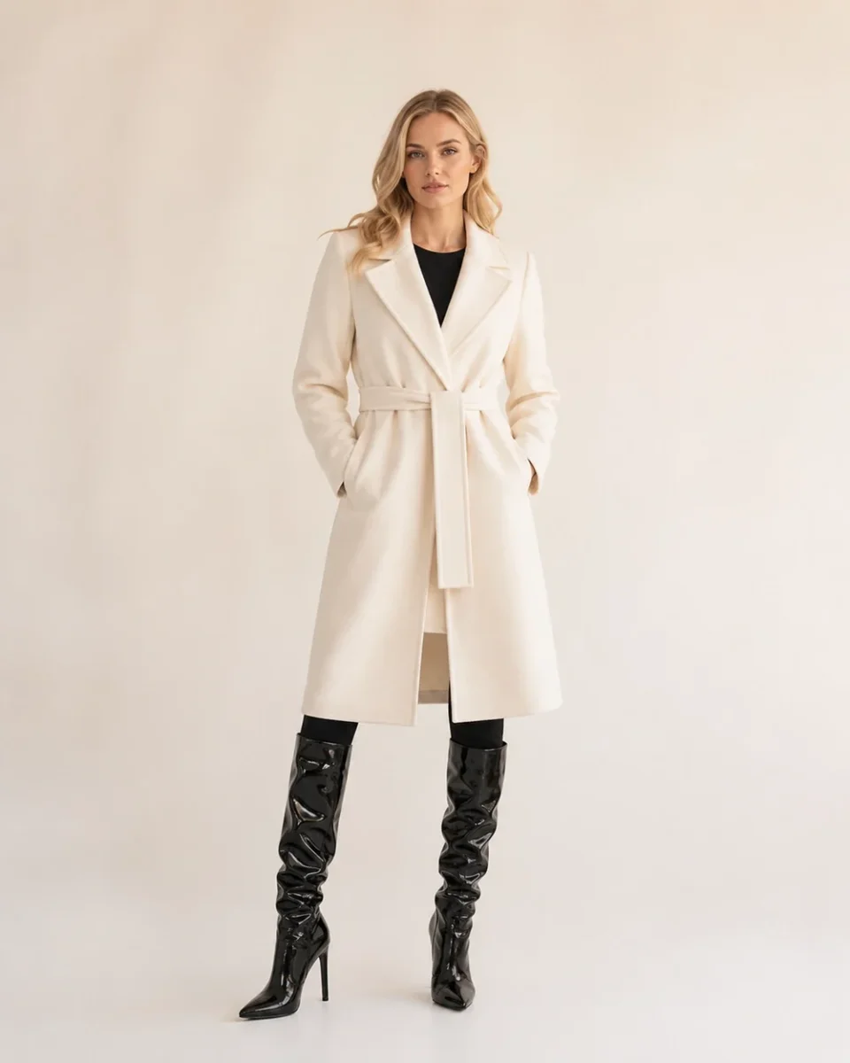 Women's Pointed-Toe Thigh-High Boots – Slim Stiletto Heel, Sleek Fitted Shaft - Image 9