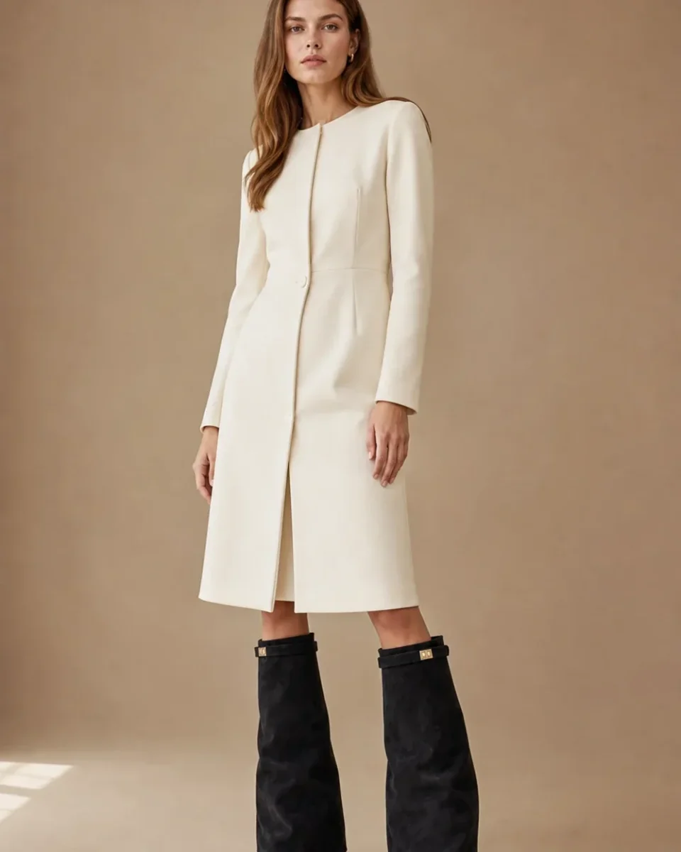 Suede Knee High Boots for Women – Flared Bell Shaft and Pointed Toe - Image 5